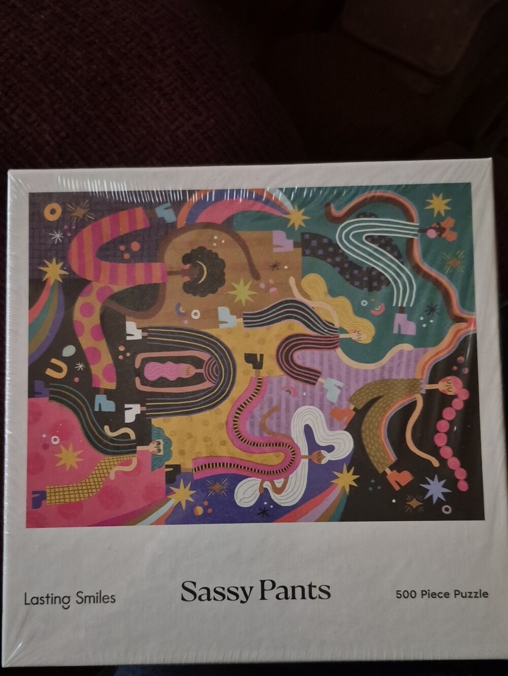 Sassy Pants 500-Piece Puzzle –  Lasting Smiles - Colorful Abstract Artwork